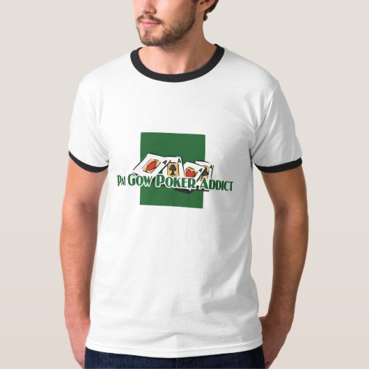 Pai Gow der Wecker-t des Poker-Süchtigen T-Shirt (Vorderseite)