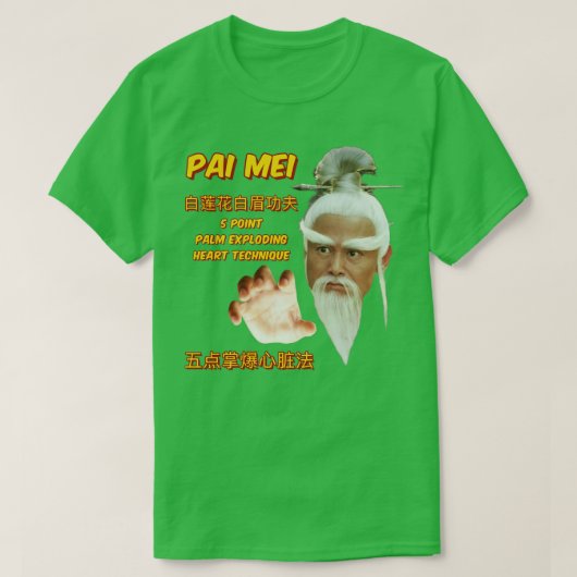 Pai Mei White Lotus Kung Fu TShirt (Design vorne)