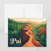 Pai Thailand Postkarte (Vorne/Hinten)