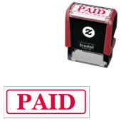 PAID Business Text Custom Self-inking Stamp Permastempel (Beispiel)