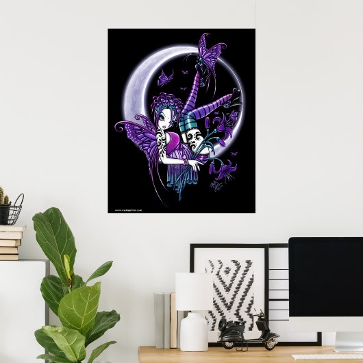 Paige Butterfly Moon Rainbow Fairy Poster (Heimbüro)