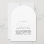 Paige Foto Moderne Hochzeit Einladung (Rückseite)