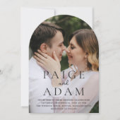 Paige Foto Moderne Hochzeit Einladung (Vorderseite)