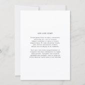 Paige Foto Moderne Hochzeit Save The Date (Rückseite)