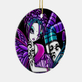 "Paige" gotische Tätowierungs-feenhafte Keramik Ornament (Rechts)