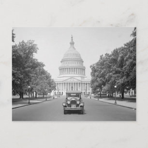Paige Motorcar am US-Kapitol, 1923 Postkarte