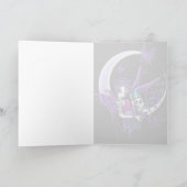 "Paige" Rainbow Butterfly Moon Fairy Art Card Karte (Innenseite)
