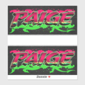 Paige Vorname Name Graffiti Aufkleber Sticker (Blatt)