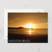 Paignton Beach Postcard Postkarte (Vorne/Hinten)