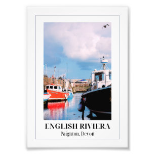 Paignton Harbour, English Riviera, Devon Fotodruck