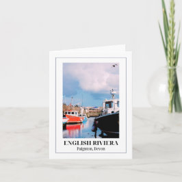 Paignton Harbour, English Riviera, Devon Karte