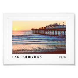 Paignton Pier, Englische Riviera, Devon Fotodruck