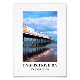 Paignton Pier, Englische Riviera, Devon Fotodruck