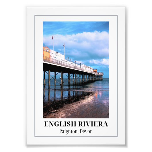 Paignton Pier, Englische Riviera, Devon Fotodruck (Vorne)