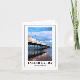 Paignton Pier, Englische Riviera, Devon Karte