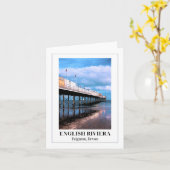 Paignton Pier, Englische Riviera, Devon Karte (Gelbe Blume)