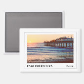 Paignton Pier, Englische Riviera, Devon Magnet (Vorderseite/Rückseite)