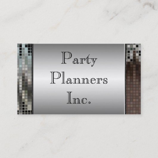 Paillette-Visitenkarte Visitenkarte (Vorderseite)