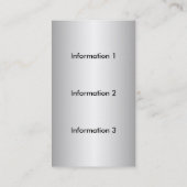 Paillette-Visitenkarten Visitenkarte (Rückseite)