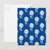 Pailletten Bernie Sanders Postkarte (Vorne/Hinten)