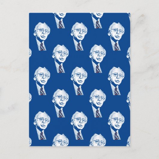 Pailletten Bernie Sanders Postkarte (Vorderseite)
