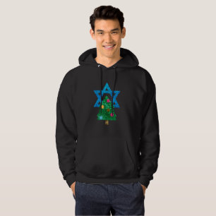 Pailletten Christmukkah Chanukka Männer Kapuzenpul Hoodie