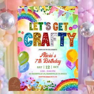 Pailletten Glitter Farbige Pailletten Bastelparty Einladung
