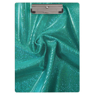 Pailletten Glitter Türkis Grün metallischer Look Klemmbrett