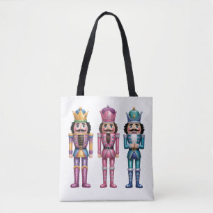 Pailletten Nussknacker Weihnachten Familie Preppy Tasche