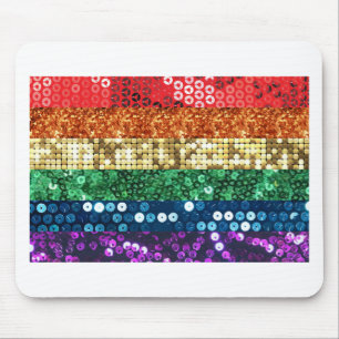 Pailletten-Stolzflagge Mousepad
