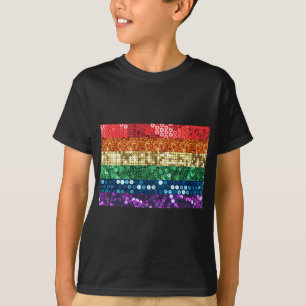 Pailletten-Stolzflagge T-Shirt