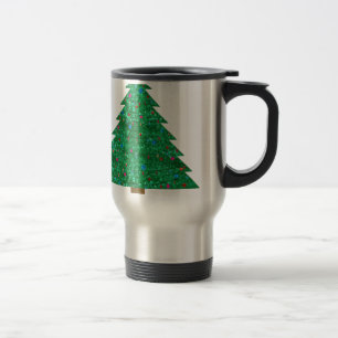 Pailletten-Weihnachtsbaum Reisebecher