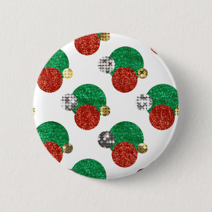 Pailletten-Weihnachtspunkte Button