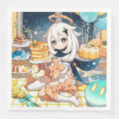 Paimon Genshin Impact Napkin Serviette (Vorderseite)