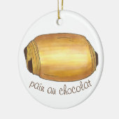 Pain Au Chocolat Croissant Koch Bäckerei Keramik Ornament (Links)