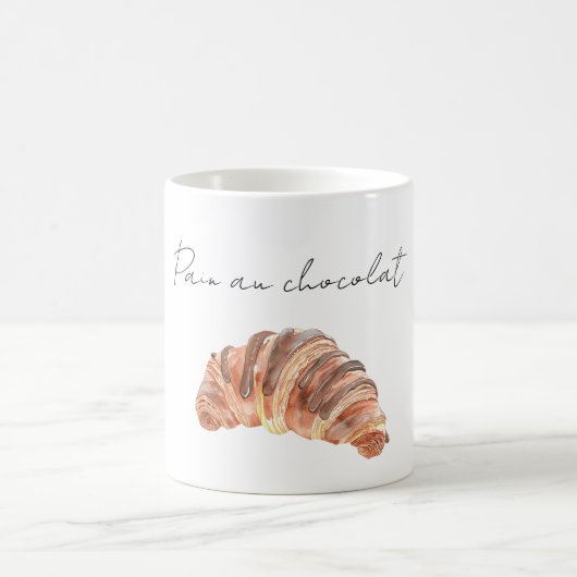 Pain au chocolat Pastry Kaffeetasse (Mittel)