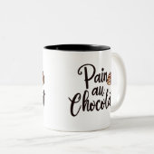 Pain au Chocolat Tasse - Frühstücksgeschenk (VorderseiteRechts)
