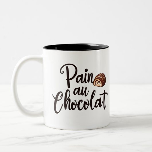 Pain au Chocolat Tasse - Frühstücksgeschenk (Links)