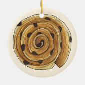 Pain Aux Raisins French Patisserie Bäckerei Food Keramik Ornament (Hinten)