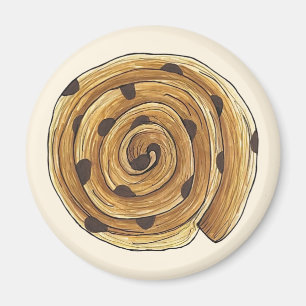 Pain Aux Raisins French Patisserie Bäckerei Food Magnet