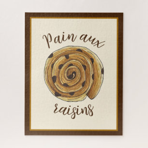 Pain Aux Raisins French Patisserie Bäckerei Food Puzzle