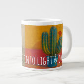 Pain blooming into light & color Jumbo-Tasse (Vorderseite Rechts)