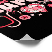 Pain Clinic Nurse Valentine's Day Pain Management  Poster (Ecke)