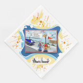 Pain In The Neck | Get Well Dinner Napkin Serviette (Ecke)