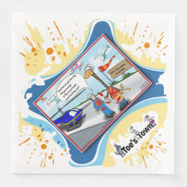 Pain In The Neck | Get Well Dinner Napkin Serviette