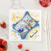 Pain In The Neck | Get Well Dinner Napkin Serviette (Beispiel)