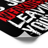 Pain Is Just Weakness Leaving Your Body Motivation Poster (Ecke)