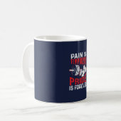 pain is temporary pride is forever gym motivationa kaffeetasse (Vorderseite Links)