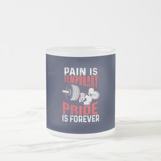 pain is temporary pride is forever gym motivationa mattglastasse (Mittel)