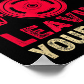 Pain Is Weakness Leaving Your Body &amp; Motivatio Poster (Ecke)